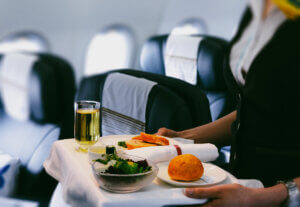 Airline food waste