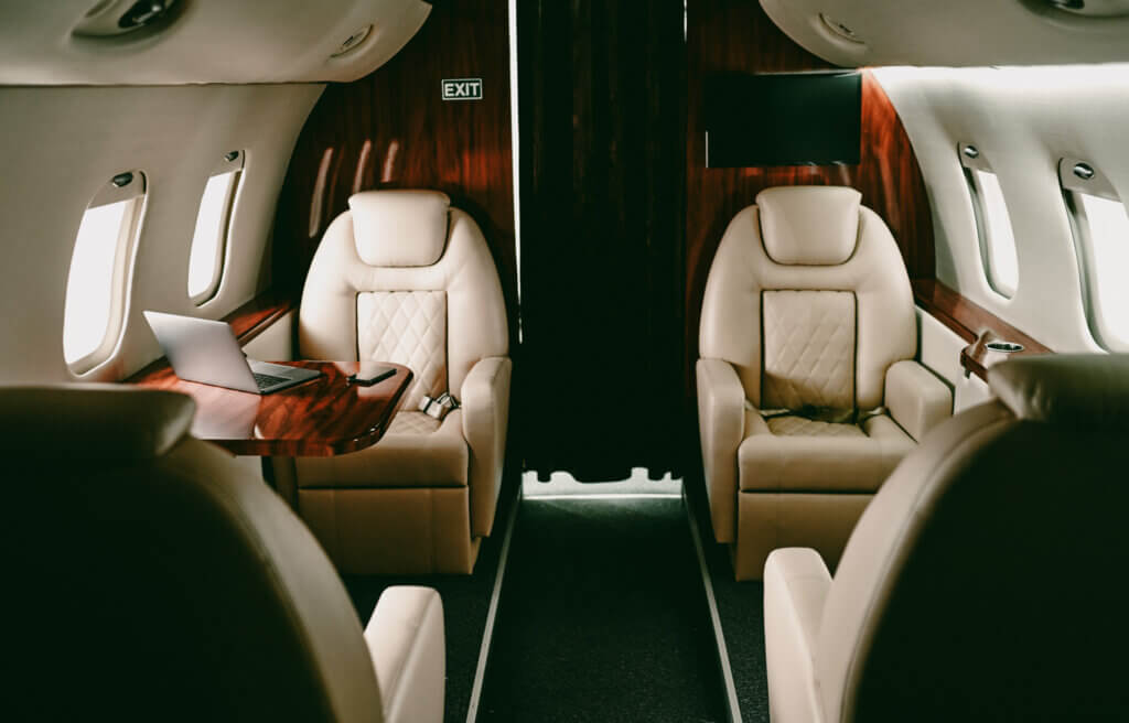 business travel on private jets