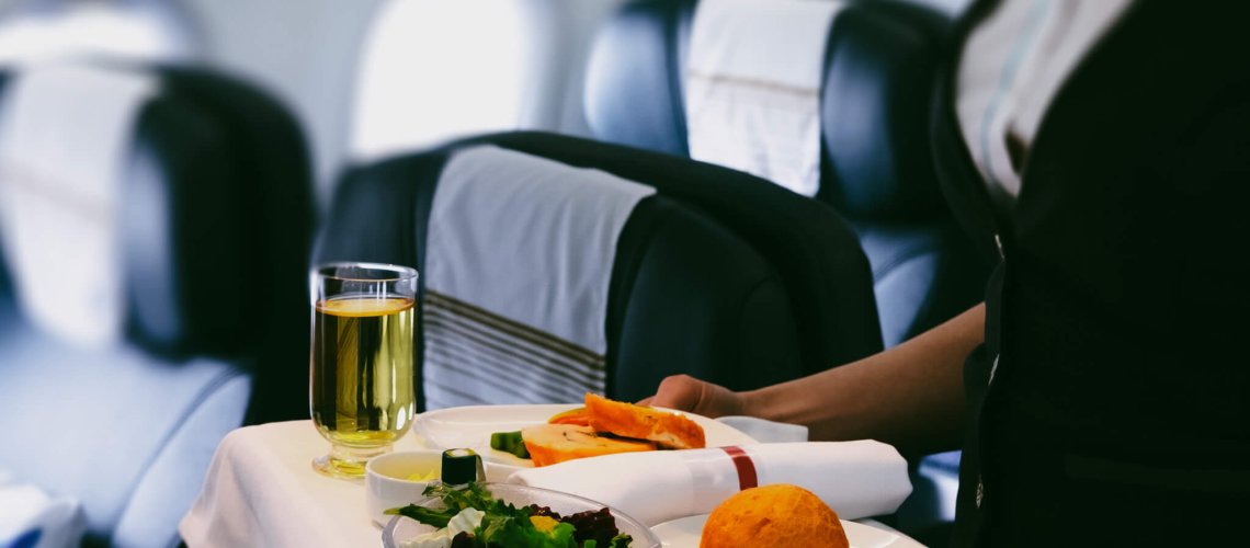 Airline food waste